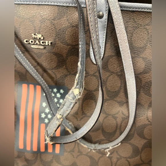 ‼️COACH REHAB bag- AS IS‼️ Reversible Tote Sign. Canvas w/ Flag, style# F25949. - Picture 2 of 8